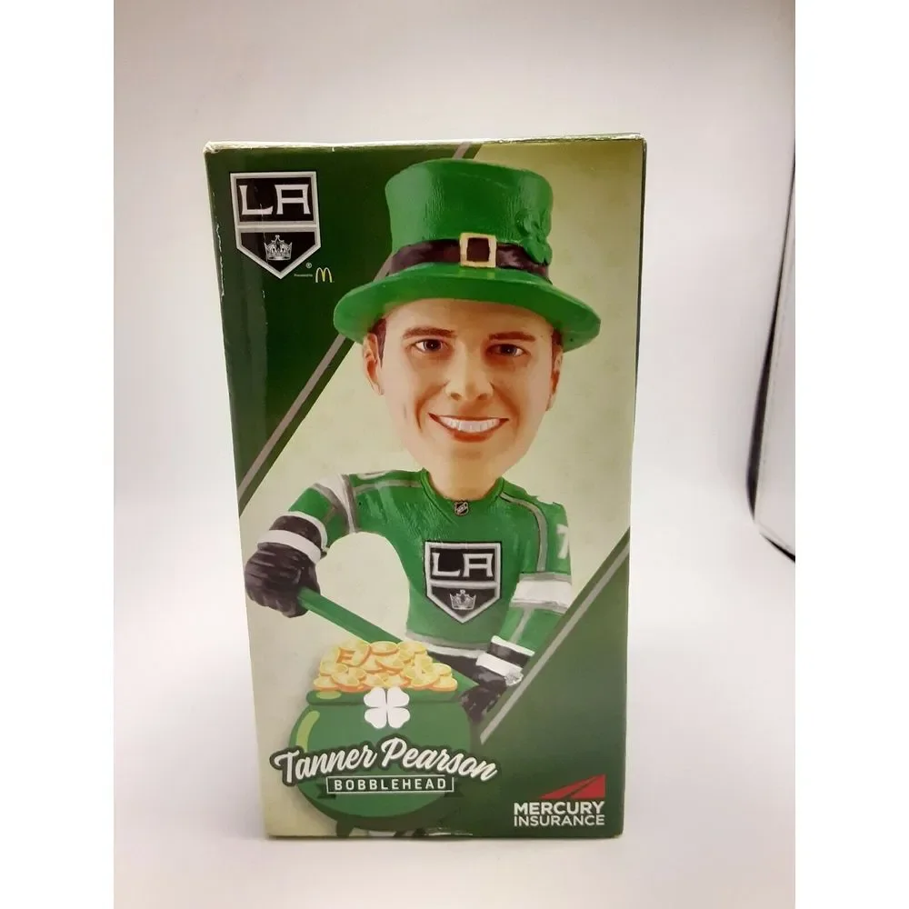 Tanner Pearson Los‎ Angeles LA Kings St. Patrick's Day Hockey Bobblehead NEW